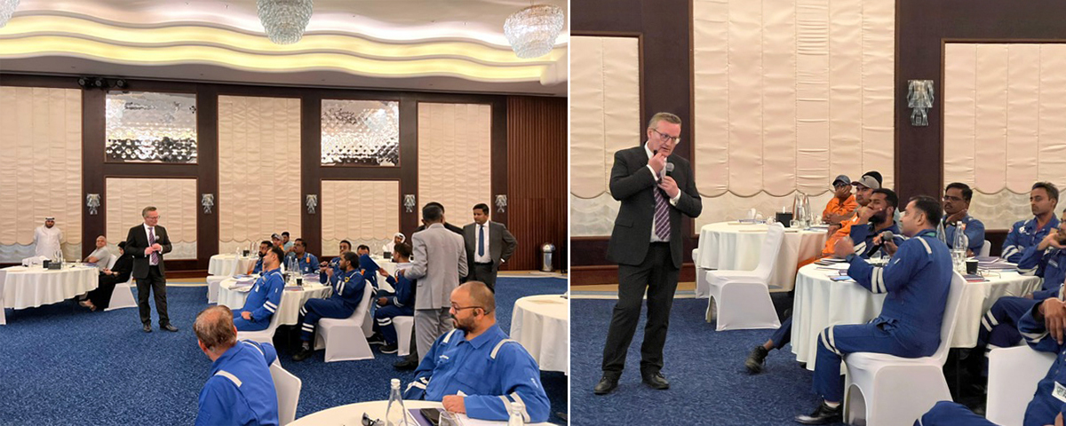 Cokebusters Managing Director James Phipps addresses Technology Showcase in UAE