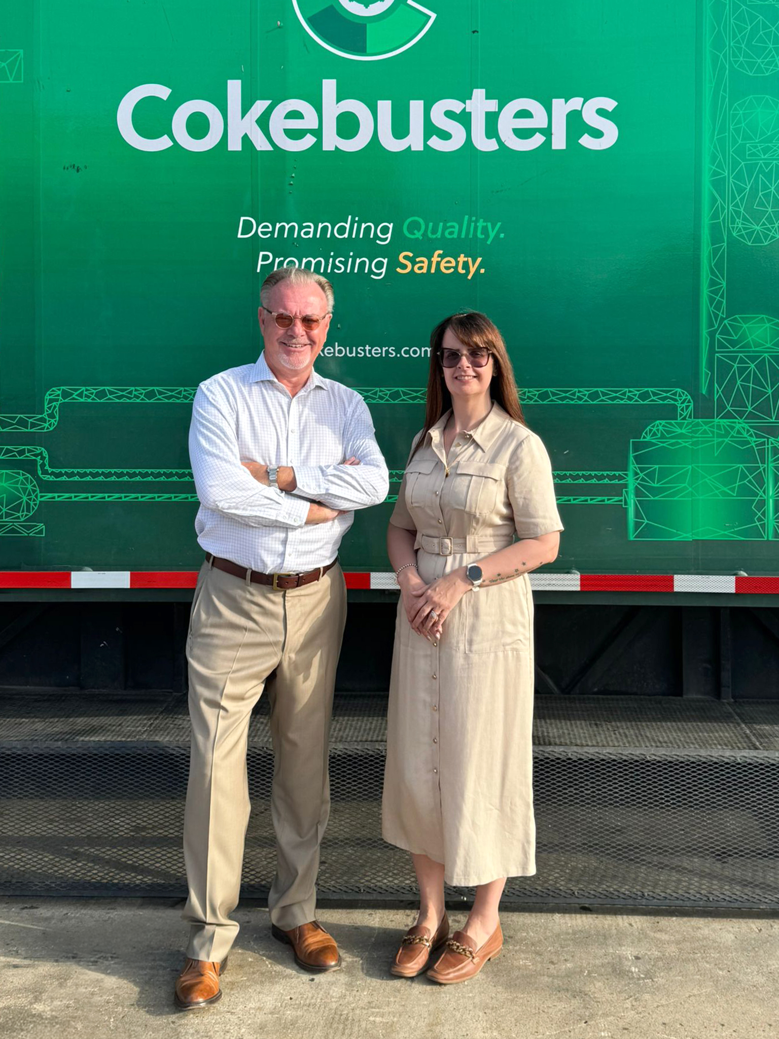 Cokebusters Janet Mottrom Kevin Fordham at Houston premises