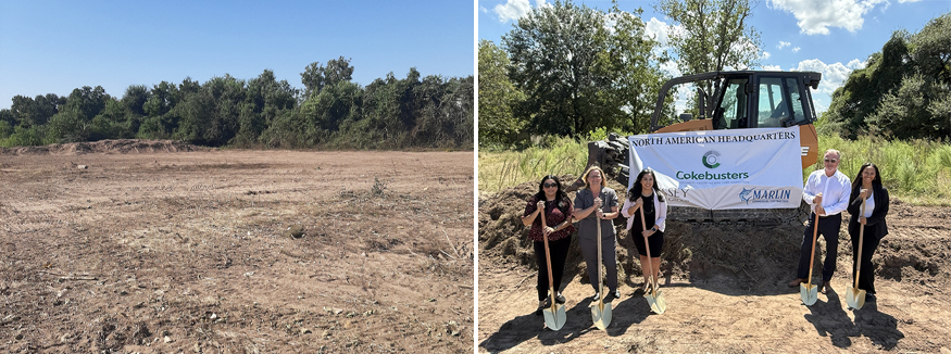 Ground breaking ceremony at Cokebusters USA Houston