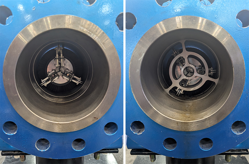 inline pigging valves