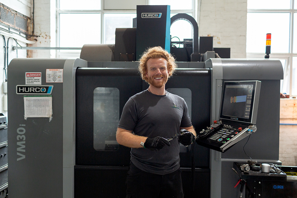 Cokebusters CNC technician Tom Code