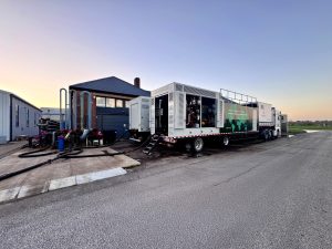 Cokebusters Double Pumping Unit leaves UK Technology Centre for Houston Texas