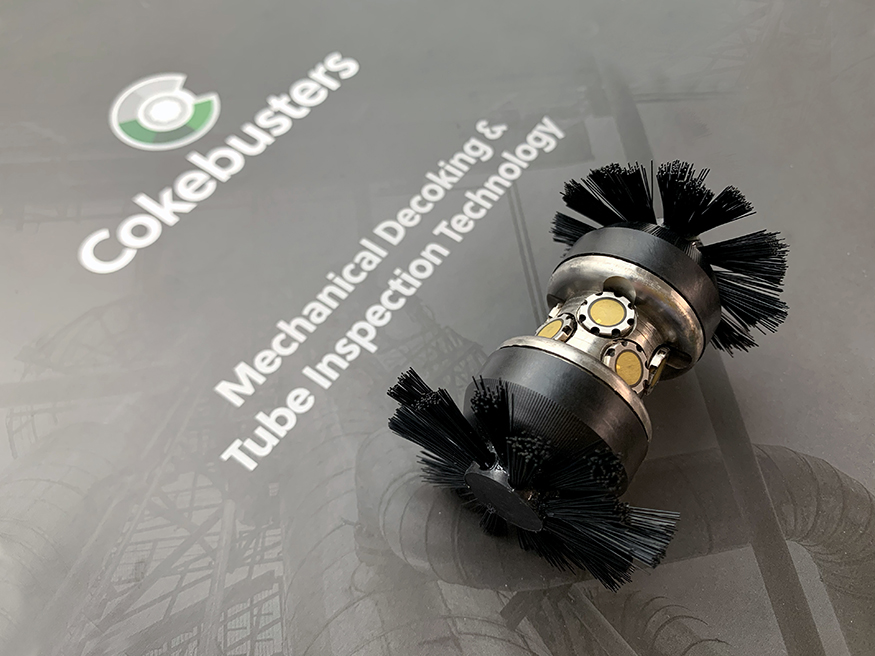 Cokebusters patented mark 6 smart pig for tube inspection.