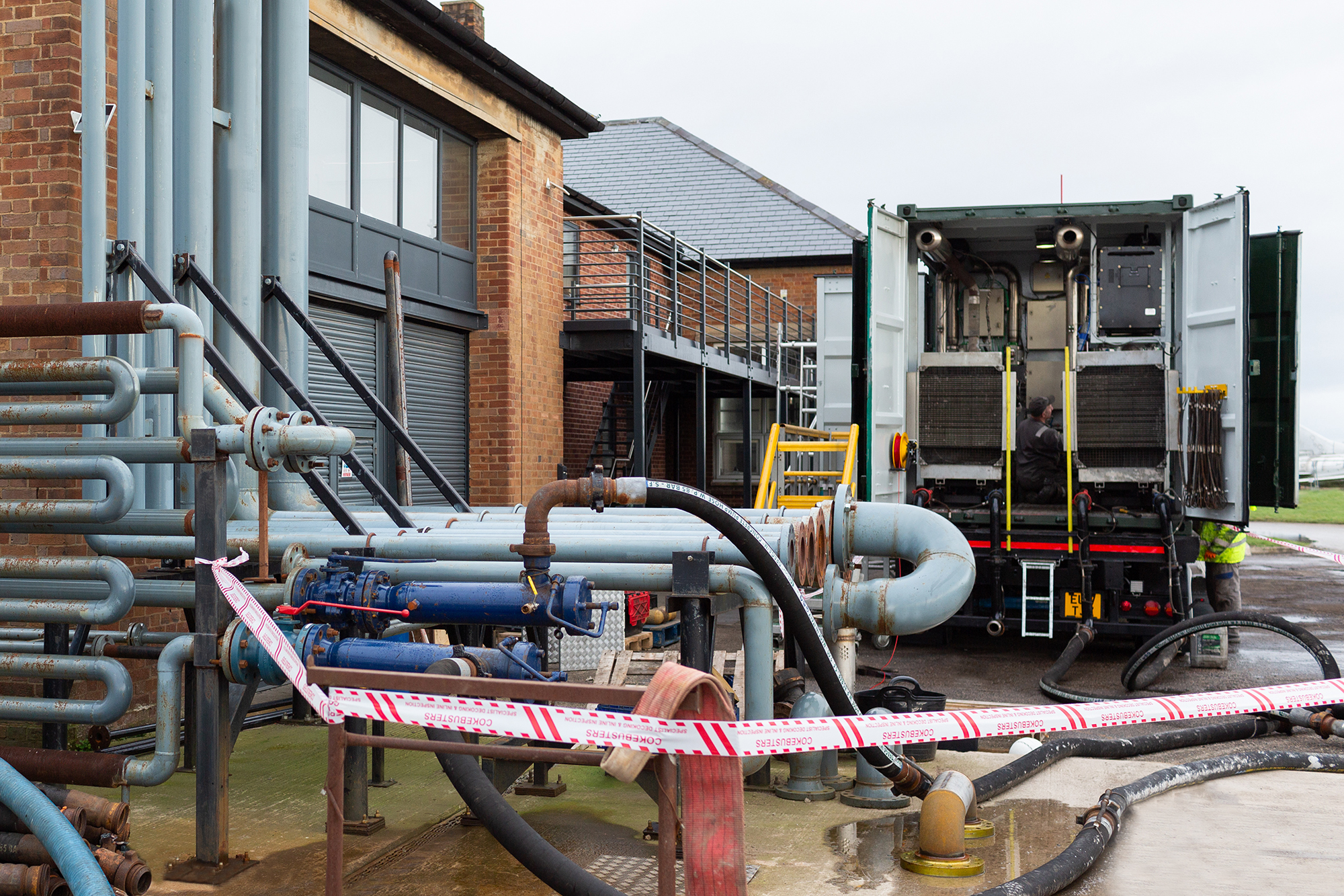Cokebusters technology centre test loop used to assess performance of all patented equipment including scraper pigs, intelligent pigs and double pumping units 