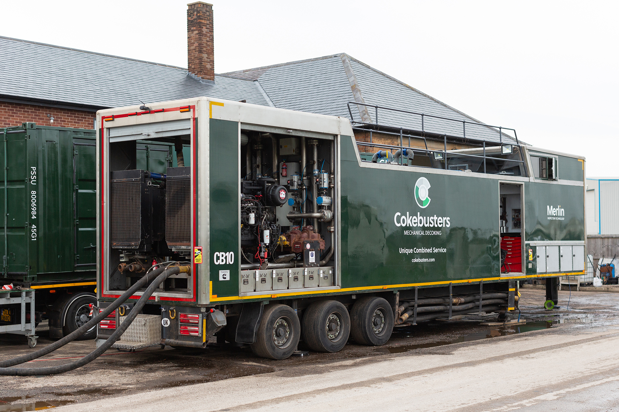 Cokebusters bespoke pumping units at Technology Centre Chester UK