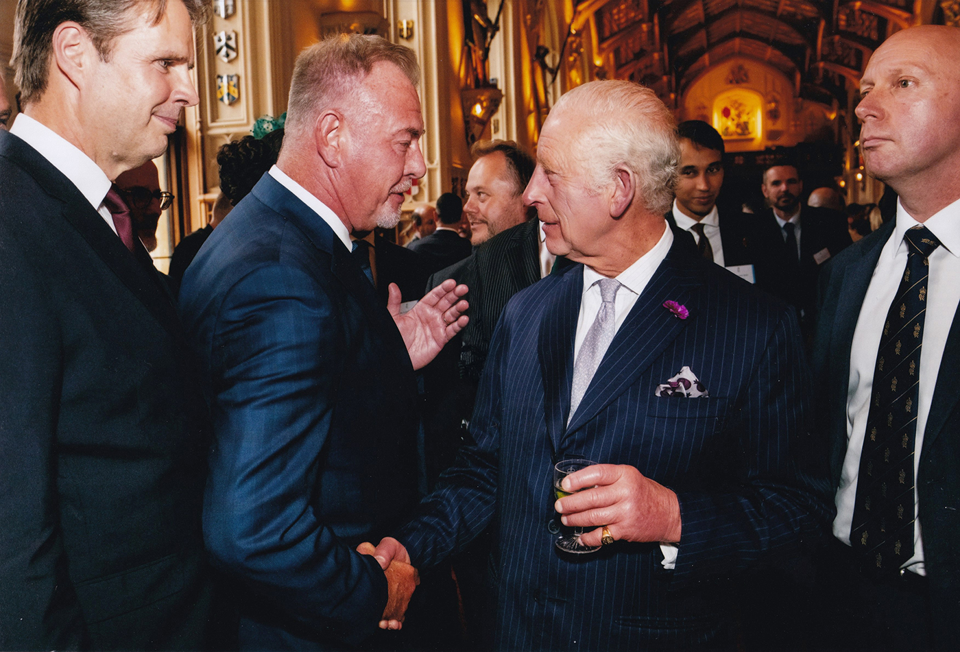 CEO of Cokebusters USA meets with HM King Charles at Windsor Castle for Kings Award reception 